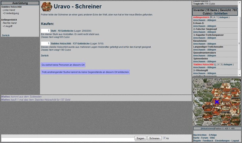 Screenshot Mercarion-Online