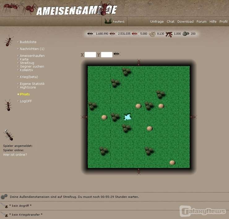 Screenshot ameisengame.de