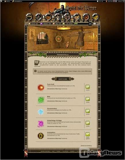 Screenshot Spiel die Ritter