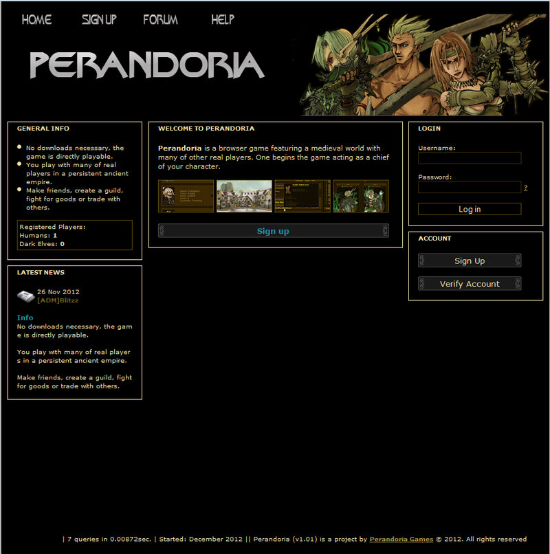 Screenshot Perandoria Browsergame