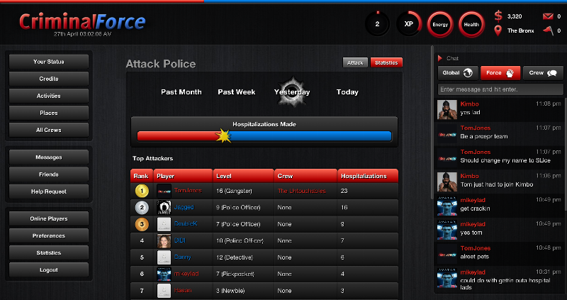 Screenshot Criminal Force