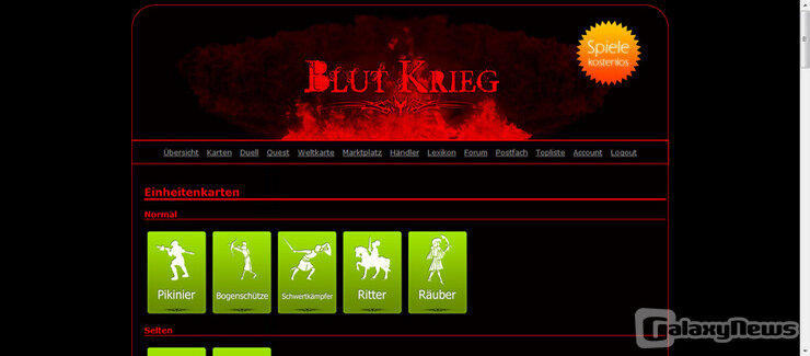 Screenshot Blut Krieg
