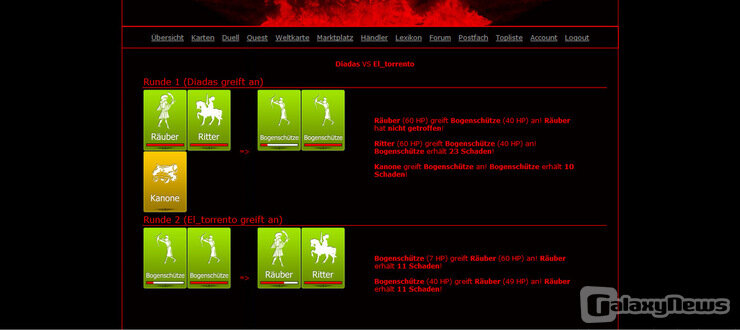 Screenshot Blut Krieg