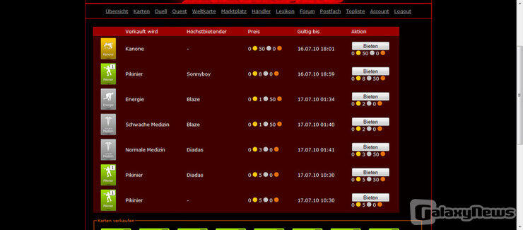 Screenshot Blut Krieg