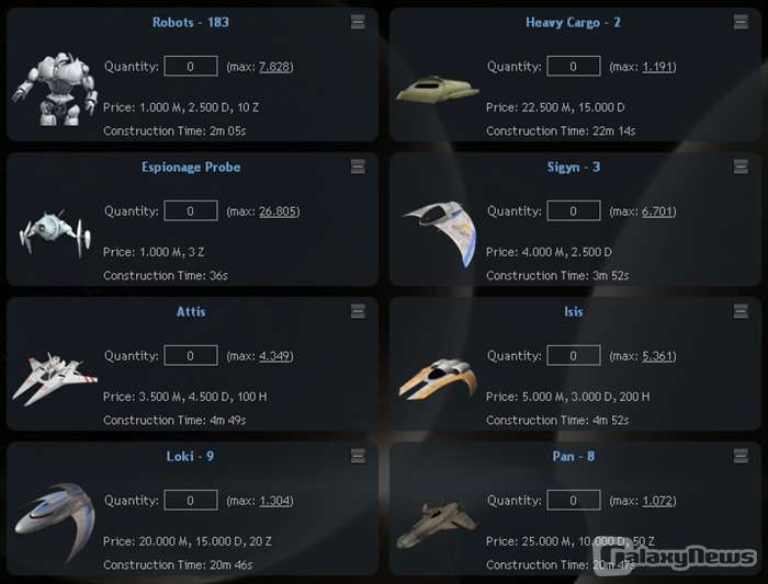 Screenshot System Empires