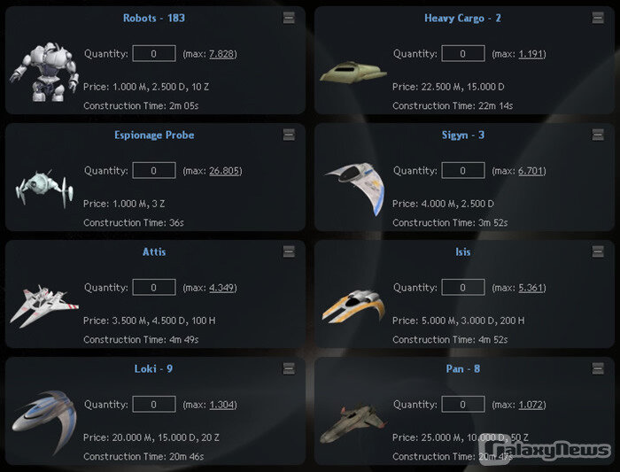 Screenshot System Empires