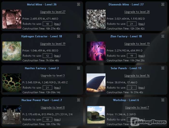 Screenshot System Empires