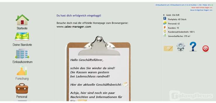 Screenshot Salesmanager