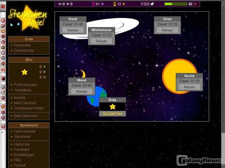 Screenshot Sternchenspiel