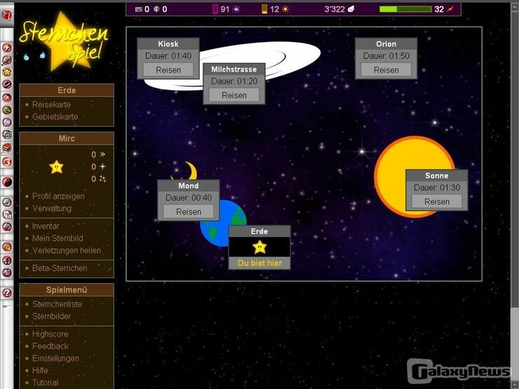 Screenshot Sternchenspiel