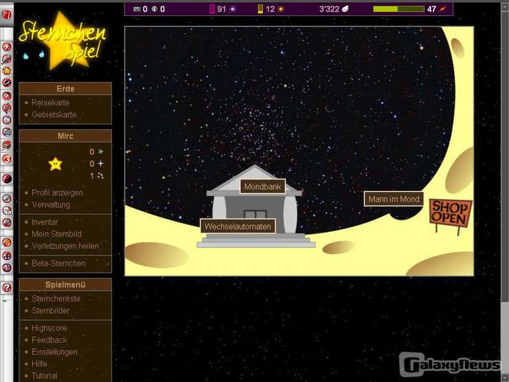 Screenshot Sternchenspiel