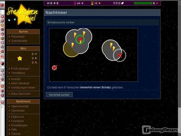 Screenshot Sternchenspiel