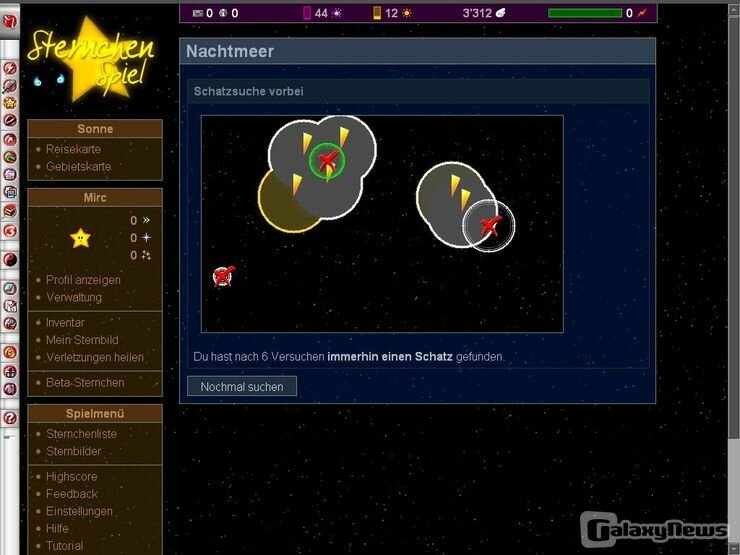 Screenshot Sternchenspiel