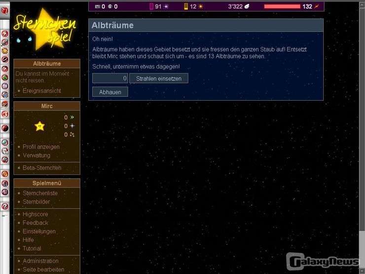 Screenshot Sternchenspiel