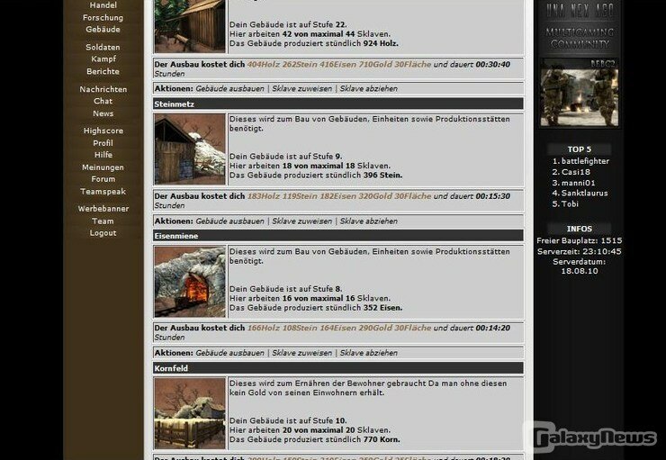 Screenshot AfrikaWars