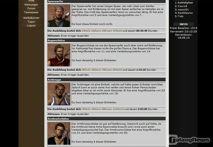 Screenshot AfrikaWars