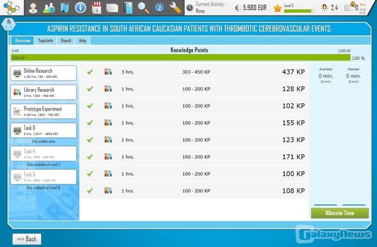 Screenshot Power of Research