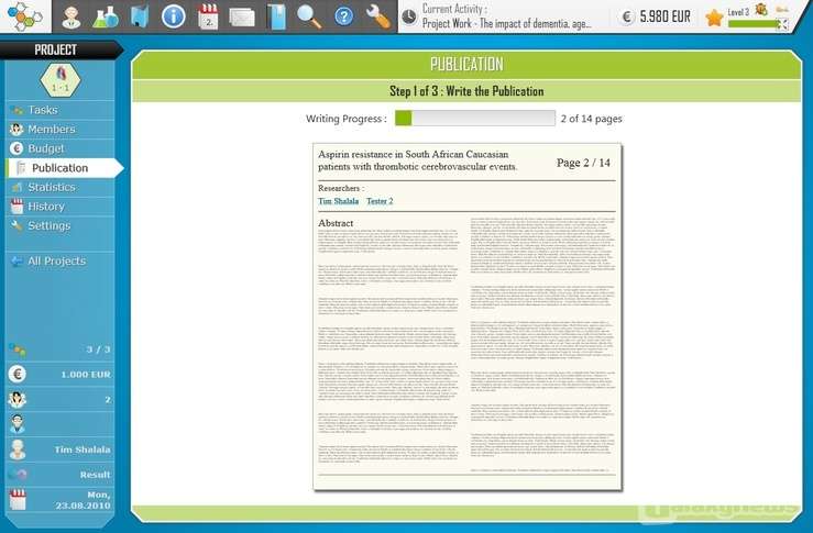 Screenshot Power of Research
