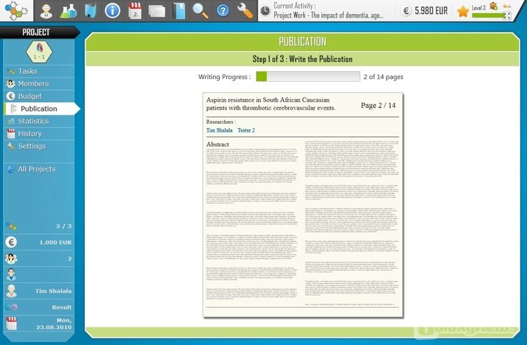 Screenshot Power of Research