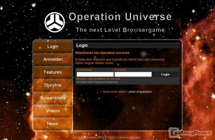 Screenshot Operation Universe