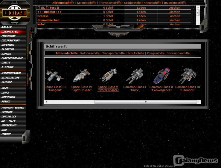 Screenshot Operation Universe