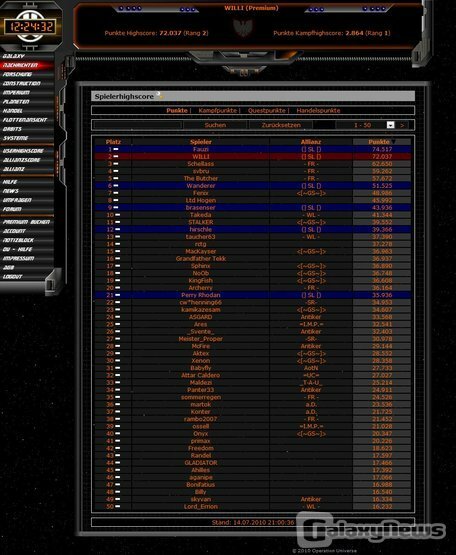 Screenshot Operation Universe