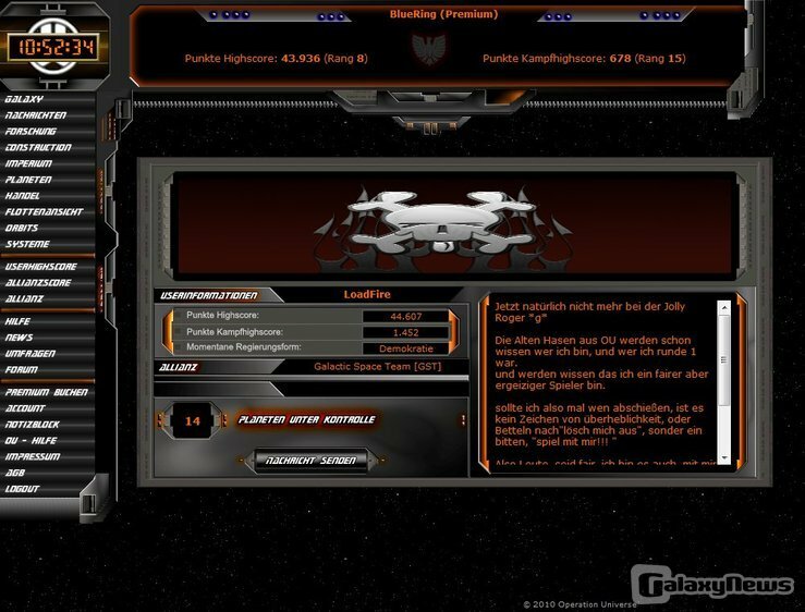 Screenshot Operation Universe