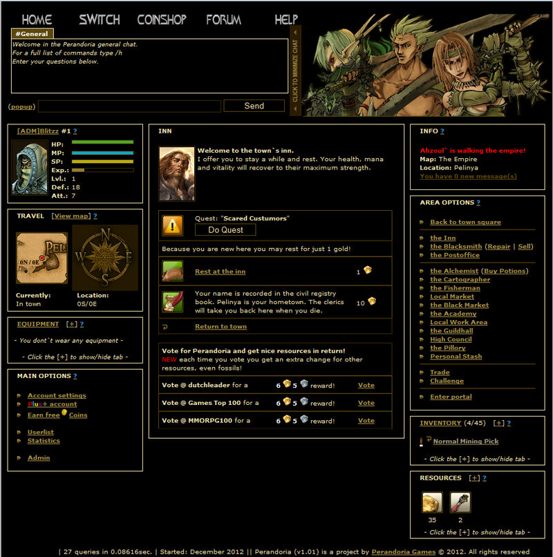 Screenshot Perandoria Browsergame