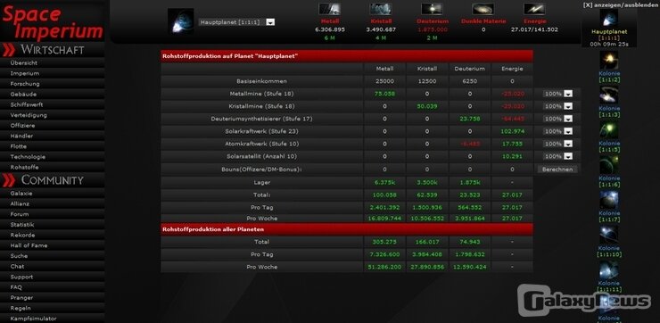 Screenshot Space Imperium