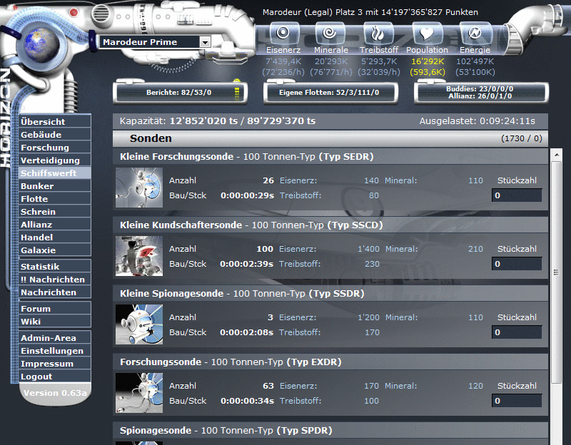 Screenshot Horiversum