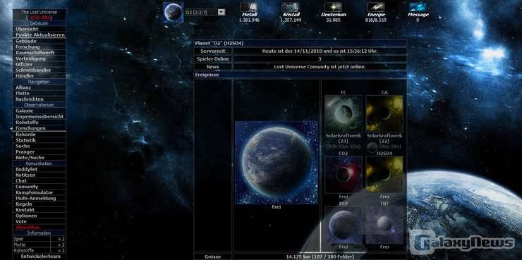 Screenshot The Lost Universe