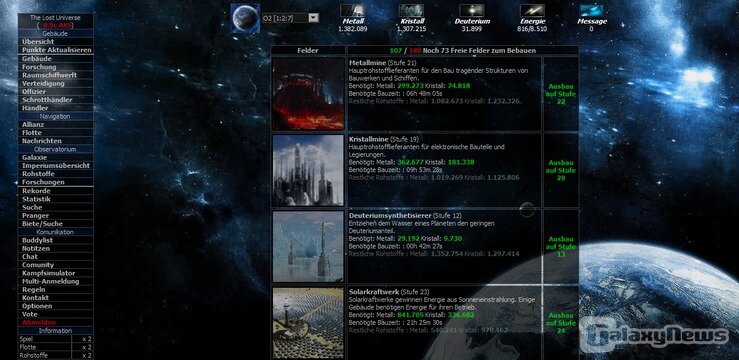 Screenshot The Lost Universe