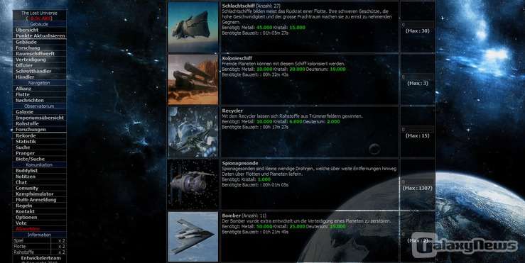 Screenshot The Lost Universe