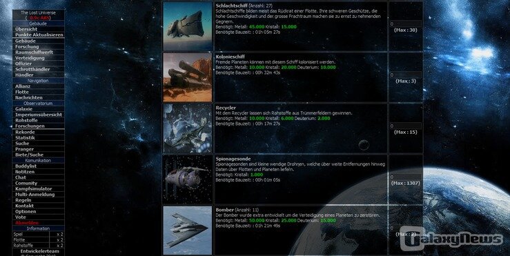 Screenshot The Lost Universe