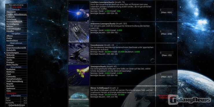 Screenshot The Lost Universe