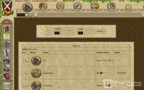 Screenshot Knights and Bumpkins