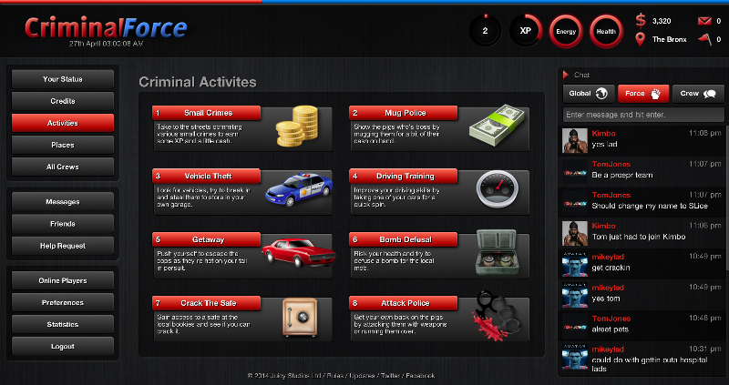 Screenshot Criminal Force