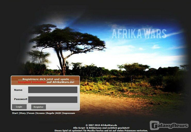 Screenshot AfrikaWars