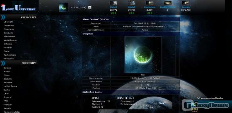 Screenshot Lost Universe II