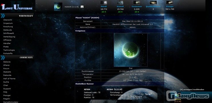 Screenshot Lost Universe II