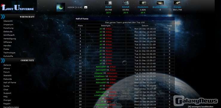 Screenshot Lost Universe II