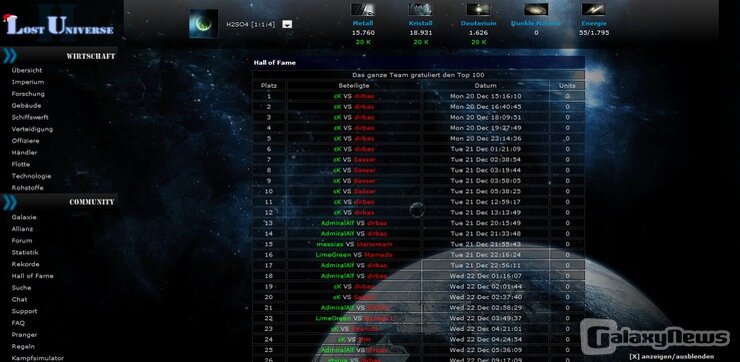 Screenshot Lost Universe II