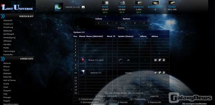 Screenshot Lost Universe II