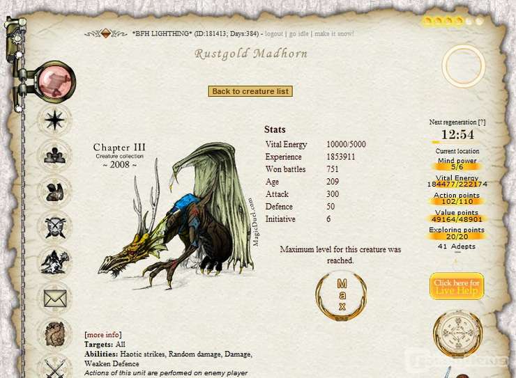 Screenshot Magic Duel Adventure