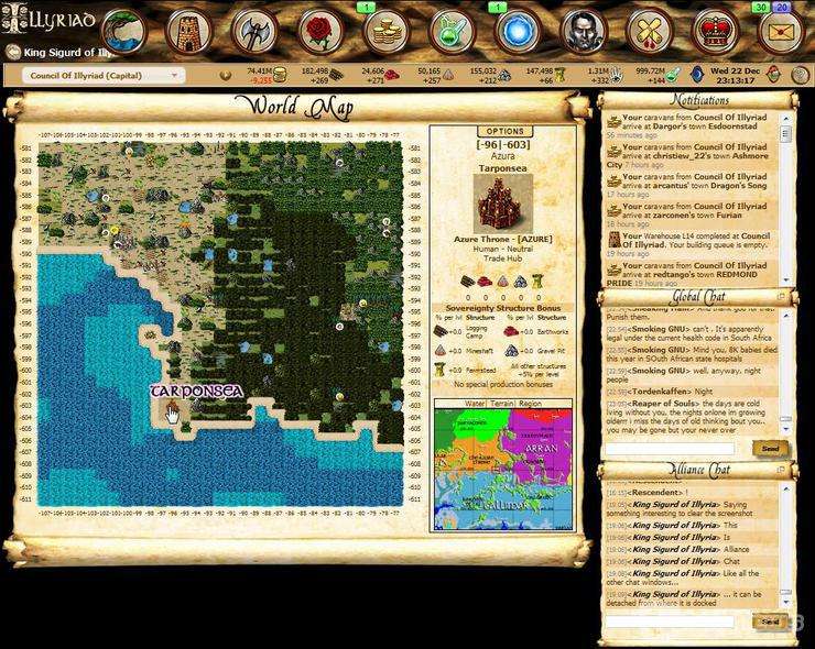 Screenshot Illyriad