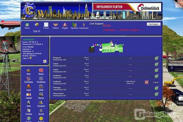 Screenshot Wirtschaftsgigant