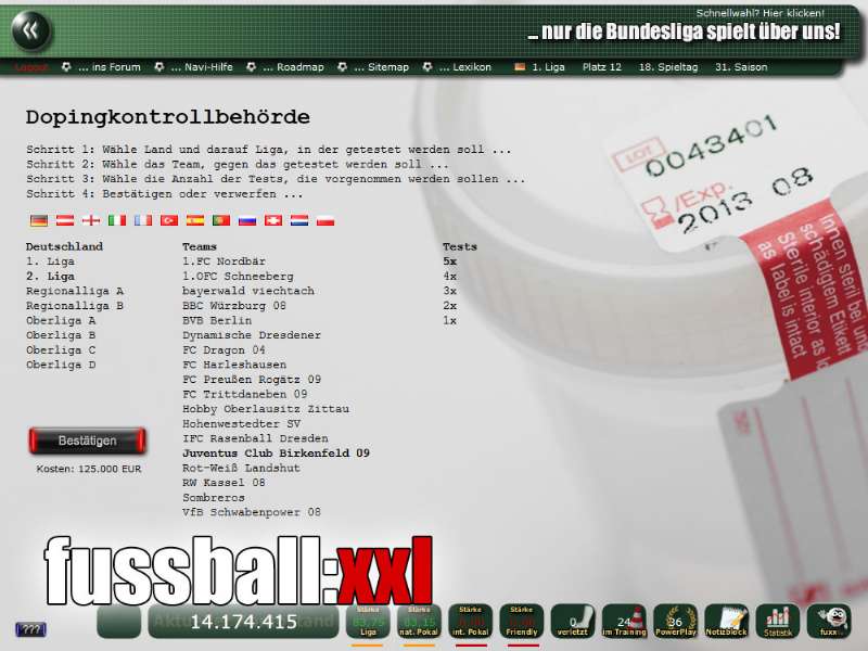 Screenshot fussball:xxl