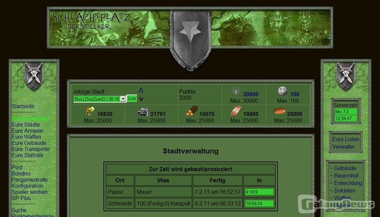 Screenshot Schlachtplatz der Völker