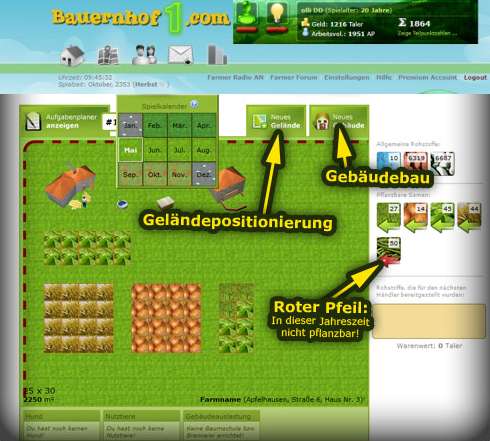 Screenshot Bauernhof Spiel