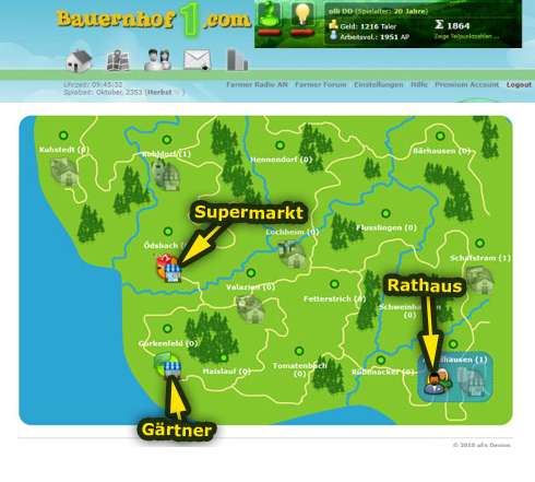 Screenshot Bauernhof Spiel